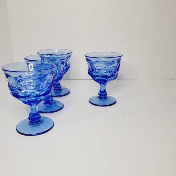 4 Blue HFM Fostoria Argus Sherberts- Henry Ford Museum - Picture 4 of 4